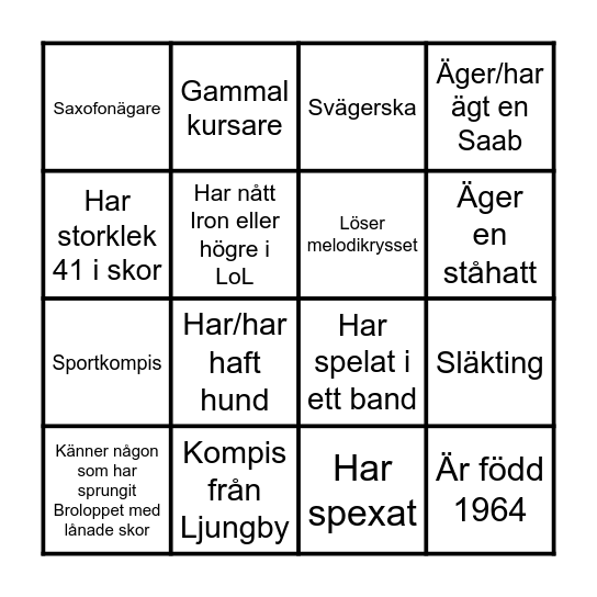 Mingelbingo Card