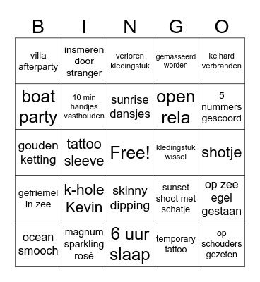 SELECTORS Bingo Card