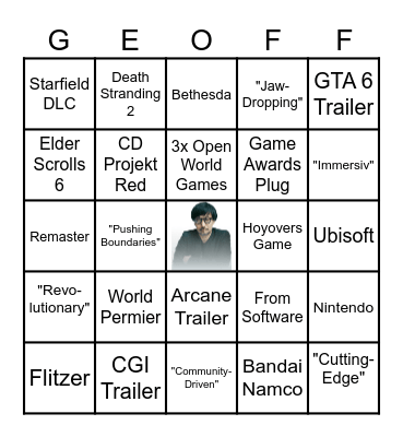 Opening Night Live Bingo Card