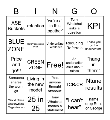 I hate it here Bingo Card