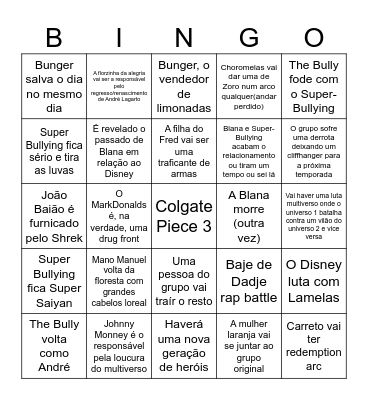 Colgate Piece Bingo Card