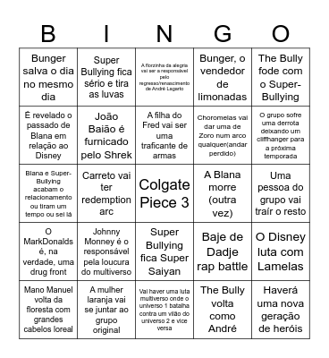 Colgate Piece Bingo Card