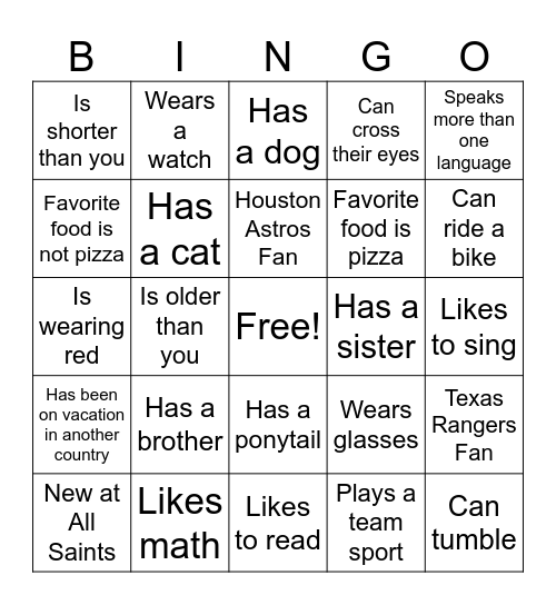 Theatre Bingo Card