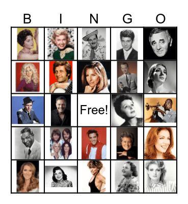 Bingo Musical Bingo Card