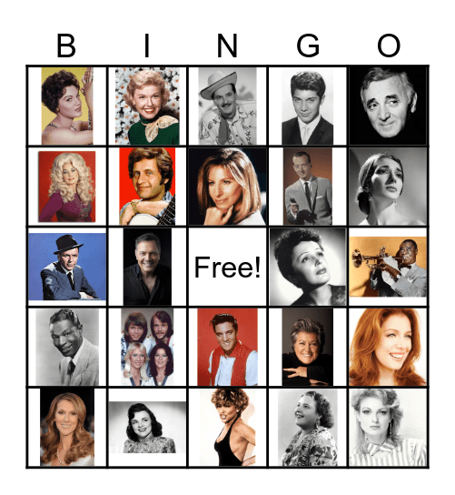 Bingo Musical Bingo Card