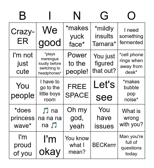 Anibal Bingo Card