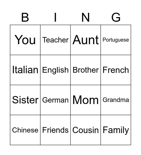 Bingo Card