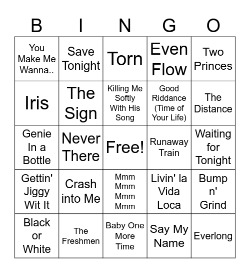 Untitled Bingo Card Untitled bingo card