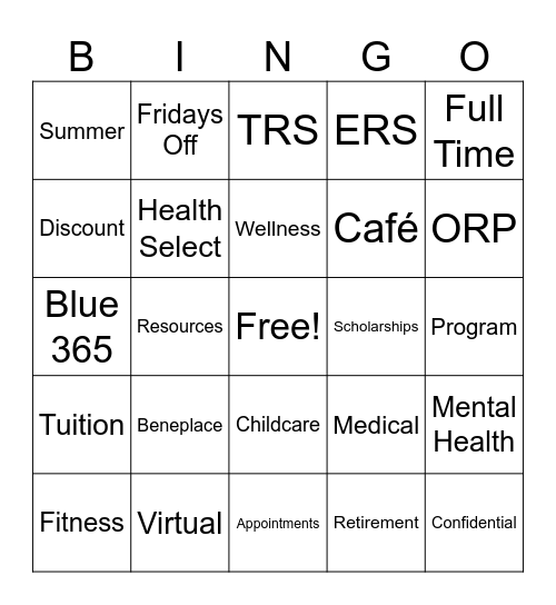 Benefits You May not Know! Bingo Card