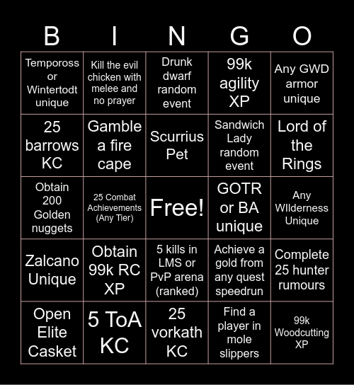 We Can't Click Bingo Card