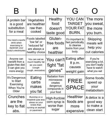 SFU PTC Bingo Card