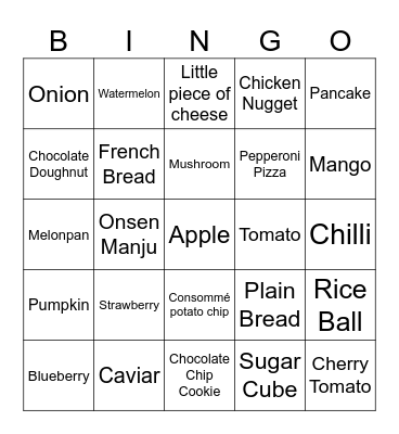 Secret Staycation Bingo Card