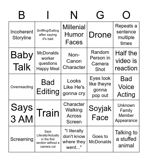 Jay Hills Bingo Card