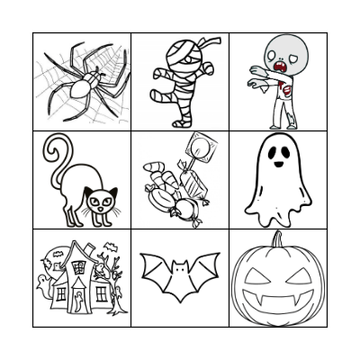 Happy Halloween Bingo Card