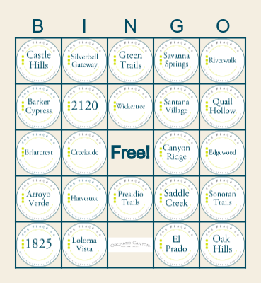 August Culture Club - Game 2 Bingo Card