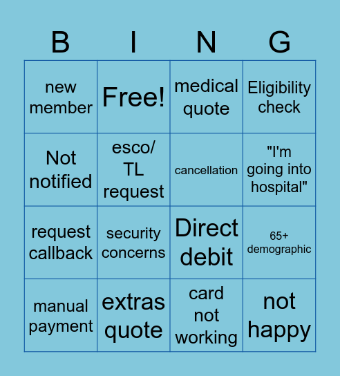 Dream Weavers Bingo Card