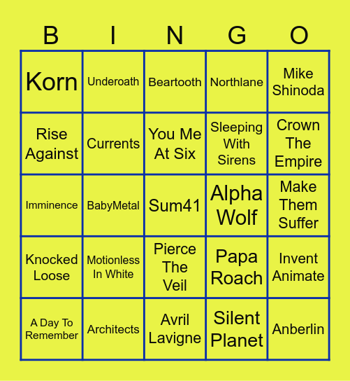 GoodThings 2024 Bingo Card