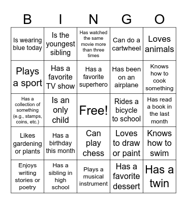 SCHOOL ROCKS Bingo Card
