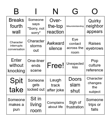 BINGE-WORTHY BINGO Card