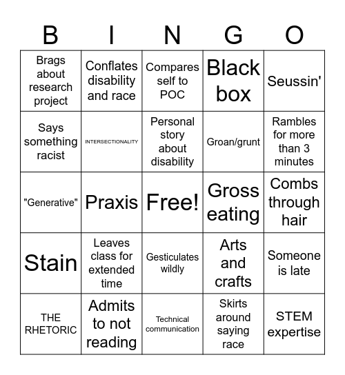 7879 Bingo Card