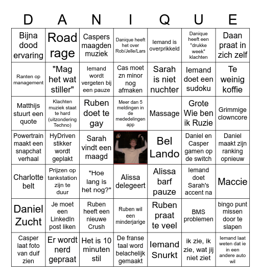 Gehandicapte Bingo Card