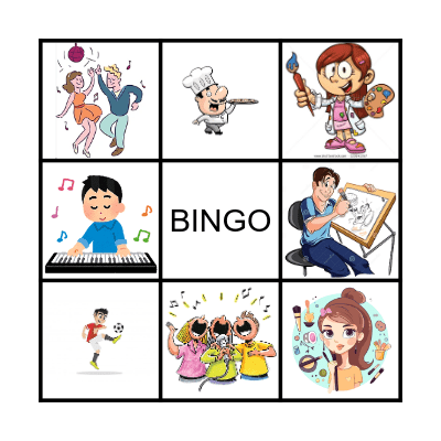 "JOBS" (PROFESIONES) Bingo Card