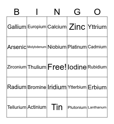 Geek Day Bingo Card