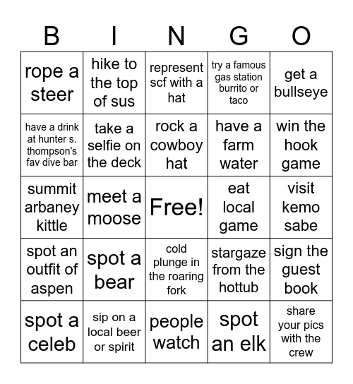 Farmhouse Bingo Card