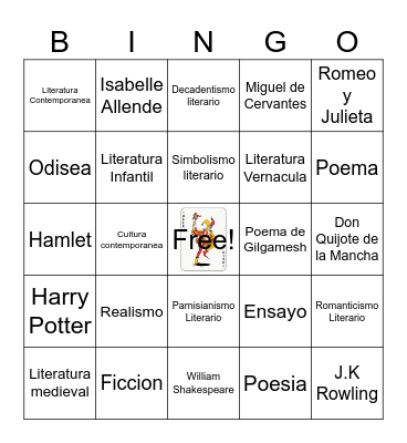 Literatura Bingo Card