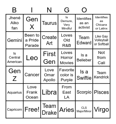 Jotería Bingo Card