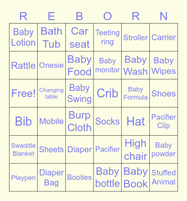 August 2024 Reborn Meet Bingo Card