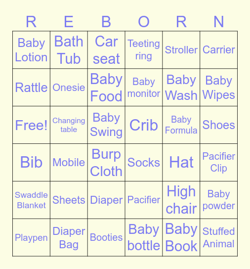August 2024 Reborn Meet Bingo Card