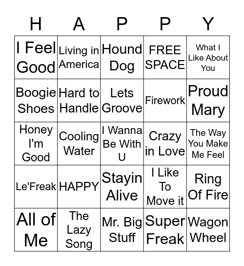 HAPPY BINGO Card