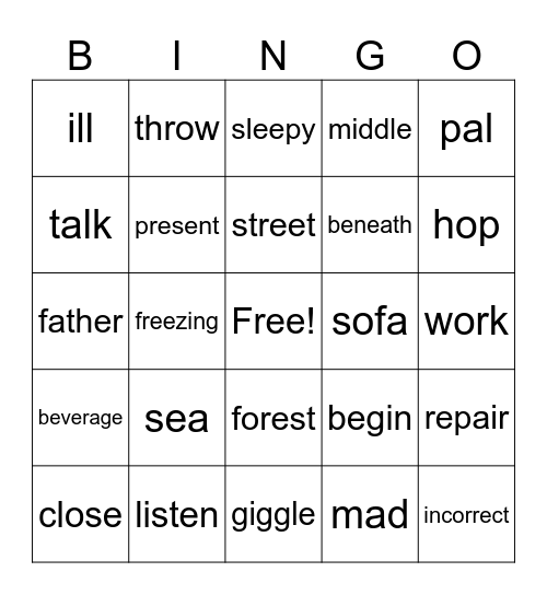 Bingo Card