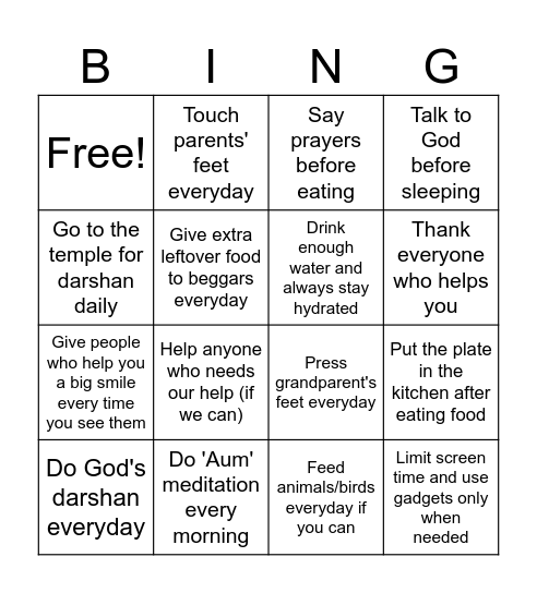 MagicTouch Bingo Card