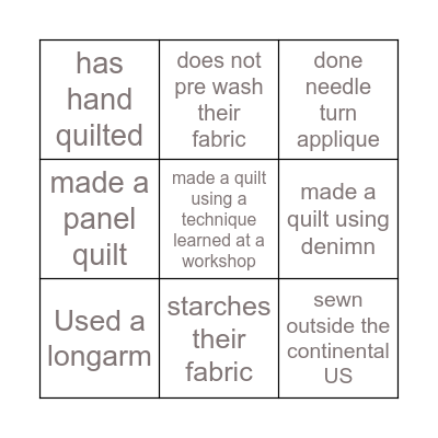 Find someone who... Bingo Card
