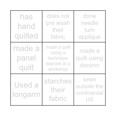 Find someone who... Bingo Card
