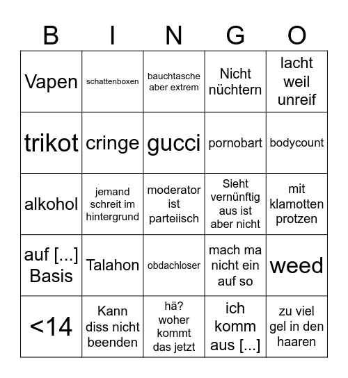 Frankfurt Bingo Card