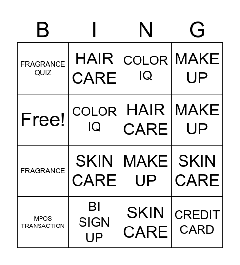 MULTIWORLD BINGO Card