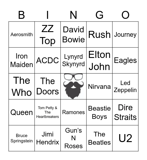 CLASSIC ROCK | RD 4 | BANDS Bingo Card