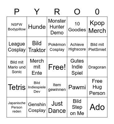 GC2024 Bengo Bingo Card