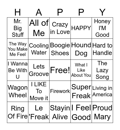 HAPPY BINGO Card