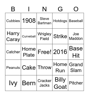 Happy Birthday Bern! Bingo Card