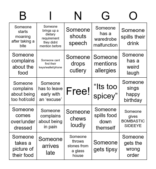 The secret BRAP BRAP bingo Card