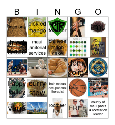 MOMMY BINGO Card