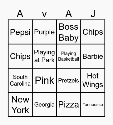 B I N G O Bingo Card