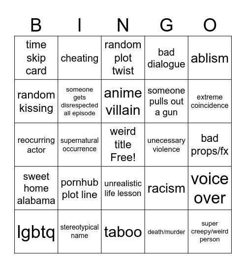 Tomorrow Teaching Bingp Bingo Card