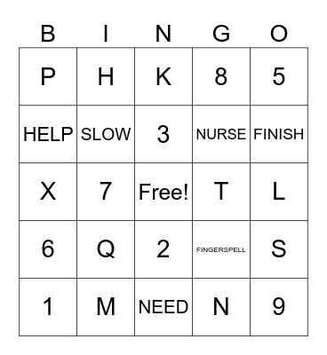 163 Unit 1 Bingo Card