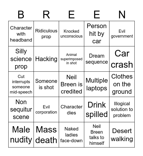 BreenGo Bingo Card