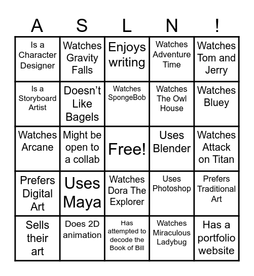 Find Someone Who... Bingo Card